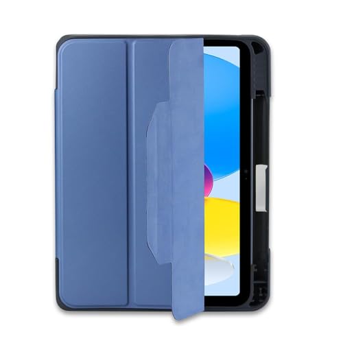 DEQSTER Rugged Max Case iPad 10.9" (10. Generation) | Robuste Schutzhülle mit transparenter Rückseite | mit Stifthalter | Farbenfrohes und sicheres Schutzcase | Personalisierungsoption | Trendfarben von DEQSTER