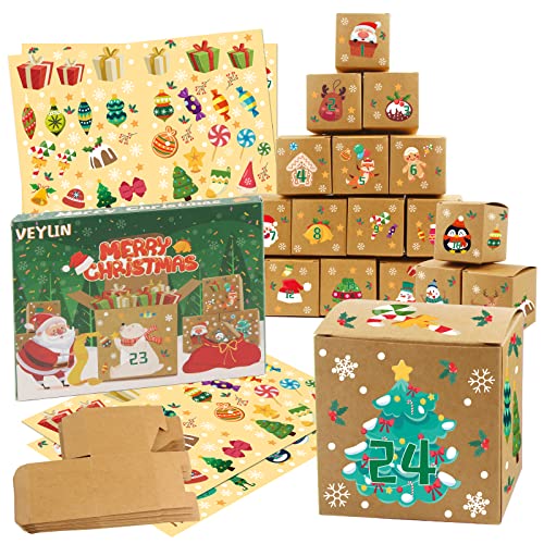 DERAYEE Adventskalender Zum Befüllen, Adventskalender, Adventskalender Kinder, Adventskalender Selber Befüllen von DERAYEE