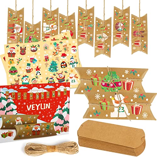 DERAYEE Adventskalender zum Befüllen, 24 Adventskalender Kinder, Adventskalender Selber Befüllen von DERAYEE