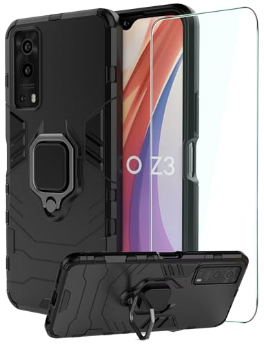DERHAN Hülle für Vivo Y72 5G / Vivo Y52 5G mit Ring Halter, Handyhülle mit Ständer + Schutzfilm, Panzerhülle Handy Hüllen Handytasche Staubschutzhülle Stoßfest Schutzhülle - Schwarz DERHAN Hülle für Vivo Y72 5G / Vivo Y52 5G mit Ring Halter, Handyhülle mit Ständer + Schutzfilm, Panzerhülle Handy Hüllen Handytasche Staubschutzhülle Stoßfest Schutzhülle - Schwarz von DERHAN