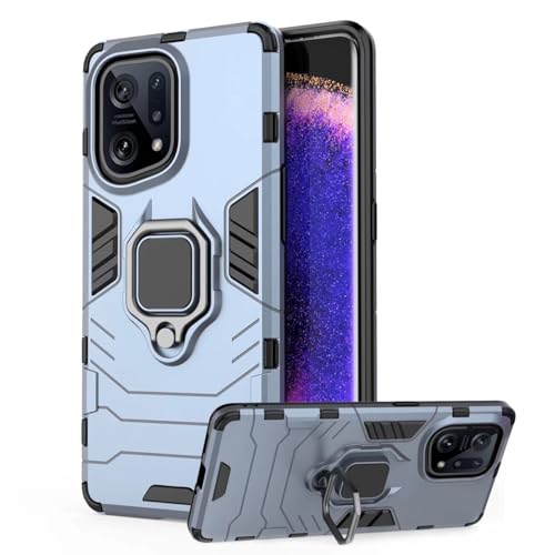 DERHAN für Oppo Find X5 Hülle mit Ring Halter, Handyhülle mit Ständer, Panzerhülle Handy Hüllen Handytasche Staubschutzhülle Stoßfest Schutzhülle - Navy DERHAN für Oppo Find X5 Hülle mit Ring Halter, Handyhülle mit Ständer, Panzerhülle Handy Hüllen Handytasche Staubschutzhülle Stoßfest Schutzhülle - Navy von DERHAN