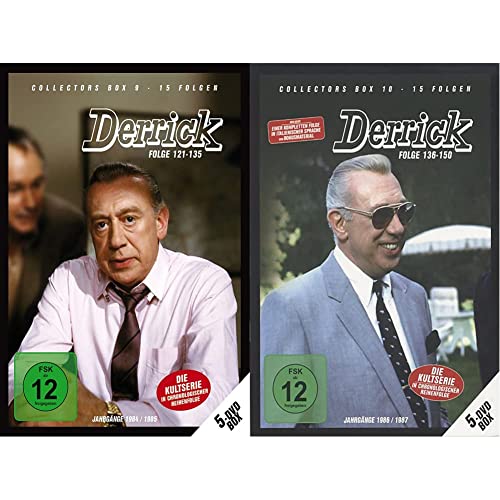 Derrick - Collector's Box Vol. 09 (Folge 121-135) [5 DVDs] , 5 Stück (1er Pack) & - Collector's Box Vol. 10 (Folge 136-150) [5 DVDs] von DERRICK