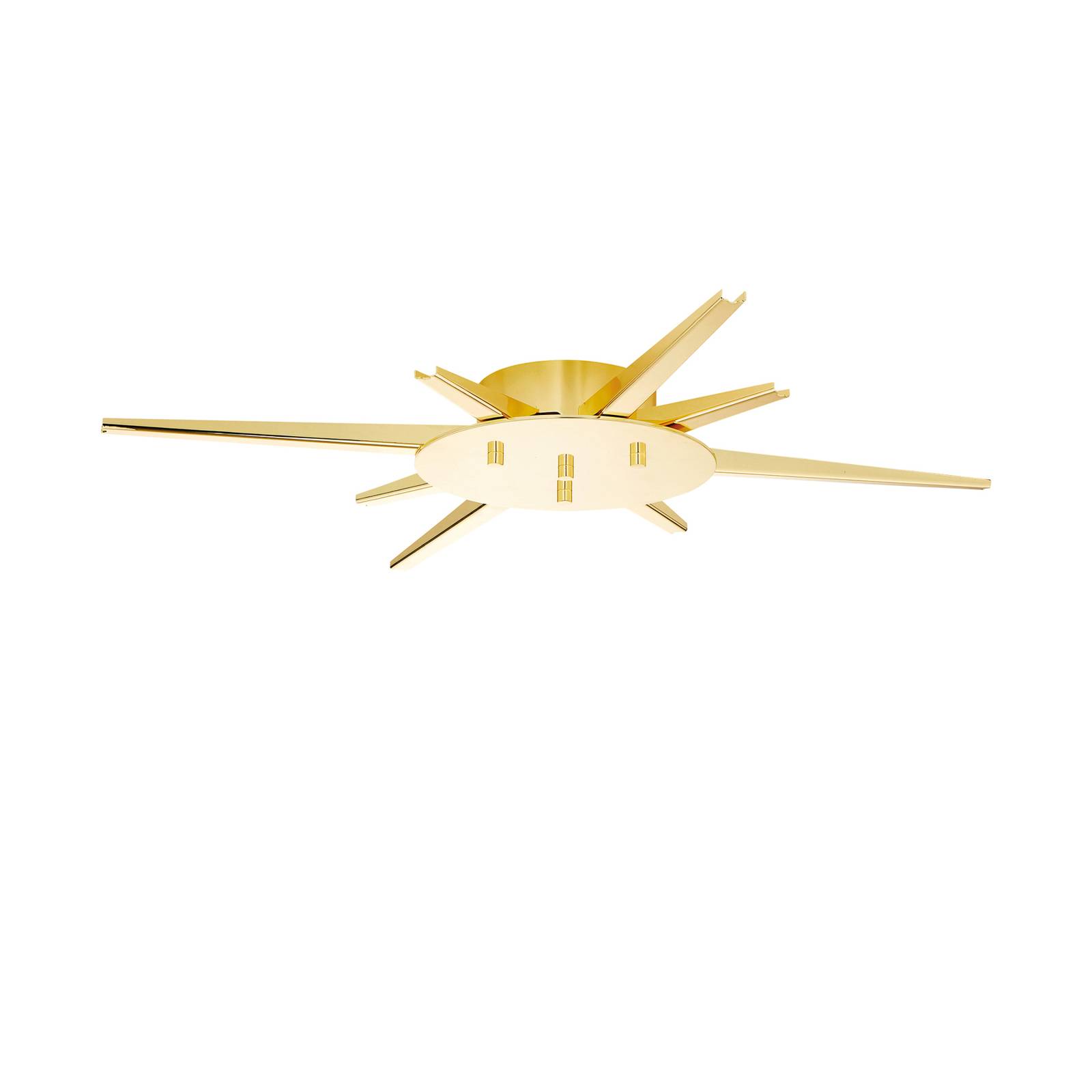 Baldachin Flash Your Lamps, gold, 8-armig, anpassbar von DESIGN BY US