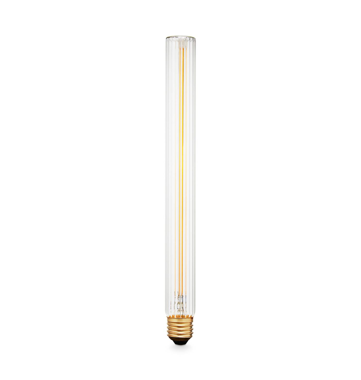 LED-Leuchtmittel Tube 300 Plissé, E27, 4 W, 2.200 K, dimmbar von DESIGN BY US