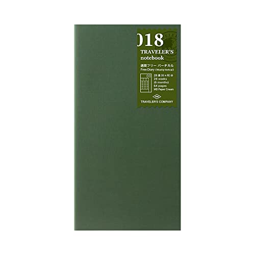 Designphil TRAVELER'S notebook Refill 018 Free Diary [Weekly Vertical] 14379006 (Japan Import) von TRAVELER'S