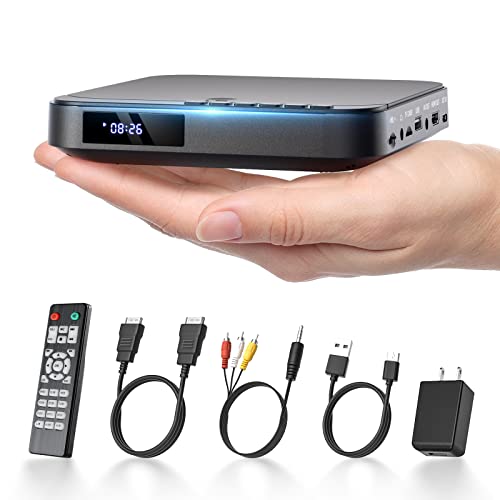 Desobry DVD-Player für TV, Mini-DVD-Player HDMI, (Black) von DESOBRY