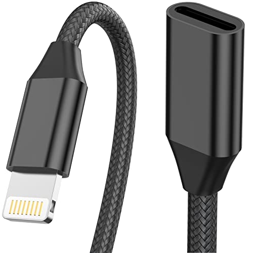 iPhone-Ladegerät-Verlängerungskabel, [Apple MFi-zertifiziert] Nylon geflochtenes Lightning-Verlängerungskabel Stecker auf Buchse, Audio HDMI, OTG von DESOFICON