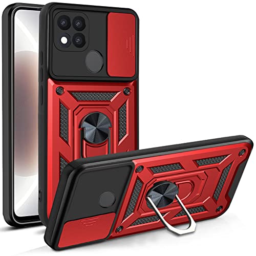 DESSEN Handyhülle für Oppo A15 | A15s, Weiche TPU/PC Silikon Hülle und Objektiv Cover, Stoßfeste Schutzhülle mit 360 Grad Drehbarer Ringhalterung Case. Rot DESSEN Handyhülle für Oppo A15 | A15s, Weiche TPU/PC Silikon Hülle und Objektiv Cover, Stoßfeste Schutzhülle mit 360 Grad Drehbarer Ringhalterung Case. Rot von DESSEN