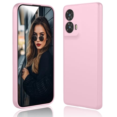 DESSEN Hülle für Motorola Moto G85 5G Handyhülle - Flüssige Silikon Schutzhülle Stoßfest Kameraschutz Case Dünn Weiche TPU Bumper Cover mit Kratzfestem Mikrofaserfutter, Rosa DESSEN Hülle für Motorola Moto G85 5G Handyhülle - Flüssige Silikon Schutzhülle Stoßfest Kameraschutz Case Dünn Weiche TPU Bumper Cover mit Kratzfestem Mikrofaserfutter, Rosa von DESSEN