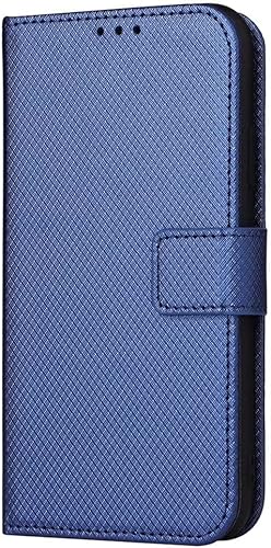 DESSEN Hülle für Oukitel C33, Wallet Style Sanft Handyhülle, Flexible PU-Leder Schutzhülle, mit Kartenschlitz, Magnetverschluss, Halter Cover Case. Blau von DESSEN