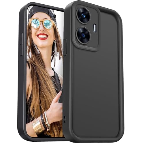 DESSEN Hülle für Realme C55 Handyhülle - Silikon Schutzhülle Stoßfest Kameraschutz Camera Protection Case Weiche TPU Bumper Cover, Schwarz DESSEN Hülle für Realme C55 Handyhülle - Silikon Schutzhülle Stoßfest Kameraschutz Camera Protection Case Weiche TPU Bumper Cover, Schwarz von DESSEN