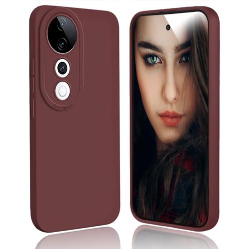 DESSEN Hülle für Vivo V40 5G / Vivo S19 Pro 5G Handyhülle - Silikon Schutzhülle Stoßfest Kameraschutz Protection Case Dünn Weiche TPU Bumper Cover Anti-Fingerabdruck, Weinrot DESSEN Hülle für Vivo V40 5G / Vivo S19 Pro 5G Handyhülle - Silikon Schutzhülle Stoßfest Kameraschutz Protection Case Dünn Weiche TPU Bumper Cover Anti-Fingerabdruck, Weinrot von DESSEN