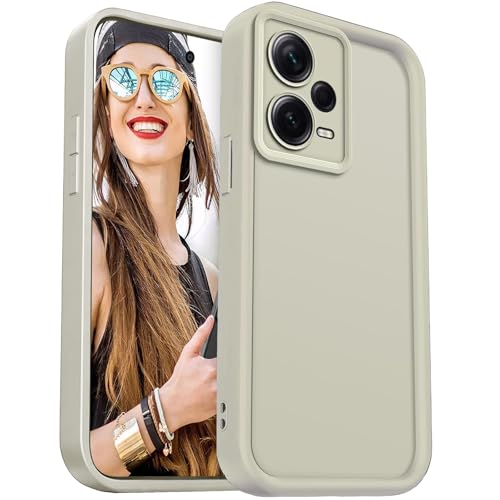 DESSEN Hülle für Xiaomi Redmi Note 12 Pro Plus 5G (Pro+) Handyhülle - Silikon Schutzhülle Stoßfest Kameraschutz Camera Protection Case Weiche TPU Bumper Cover, Weiß von DESSEN