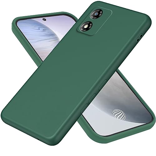 DESSEN Silikonhülle für Motorola Moto E13, Ultradünne Weiche TPU Handyhülle, Anti-Fingerprint und Antifouling Schutzhülle mit Stoßfeste Bumper. Grün von DESSEN