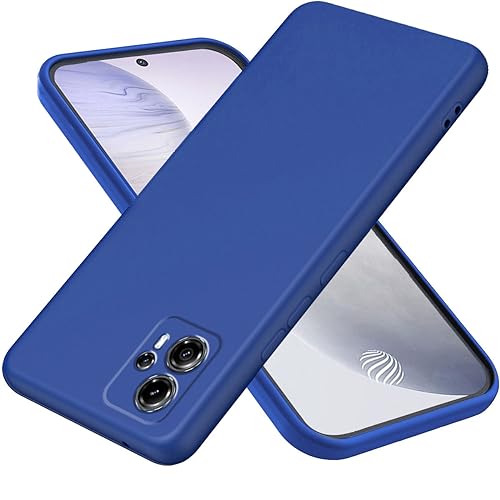 DESSEN Silikonhülle für Motorola Moto G13/Moto G23, Ultradünne Weiche TPU Handyhülle, Anti-Fingerprint und Antifouling Schutzhülle mit Stoßfeste Bumper. Blau von DESSEN
