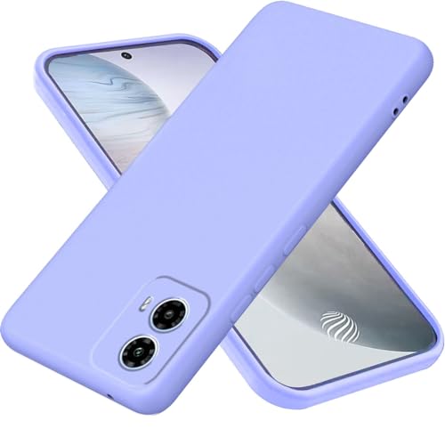 DESSEN Silikonhülle für Motorola Moto G24, Ultradünne Weiche TPU Handyhülle, Anti-Fingerprint und Antifouling Schutzhülle mit Stoßfeste Bumper. Lavendel von DESSEN