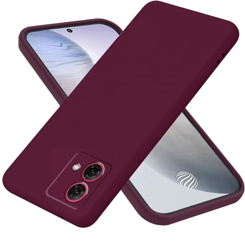 DESSEN Silikonhülle für Motorola Moto G84 5G, Ultradünne Weiche TPU Handyhülle, Anti-Fingerprint und Antifouling Schutzhülle mit Stoßfeste Bumper. Marron von DESSEN