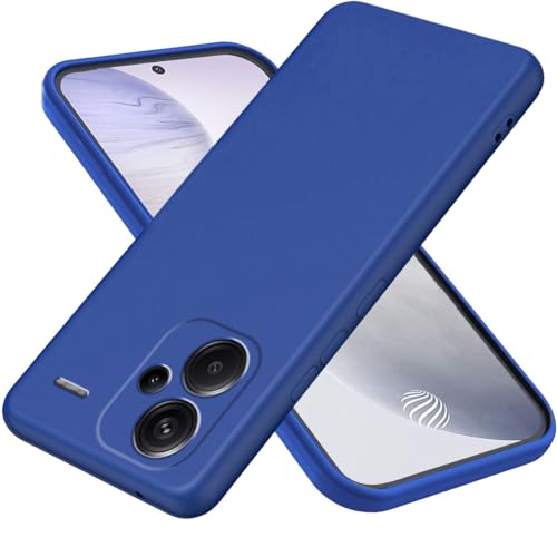 DESSEN Silikonhülle für Redmi Note 13 Pro+ Plus 5G, Ultradünne Weiche TPU Handyhülle, Anti-Fingerprint und Antifouling Schutzhülle mit Stoßfeste Bumper. Blau von DESSEN