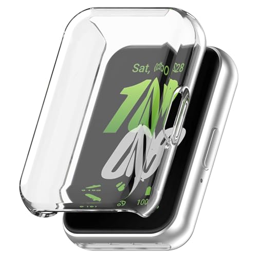 DETUEUA 2 Stück Hülle für Samsung Galaxy Fit 3 Displayschutz, HD Vollständige Abdeckung Weiche TPU Schutzhülle Ultradünne Schutz Hülle Case Cover - Transparent von DETUEUA