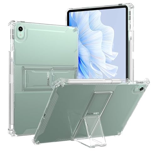 DETUEUA Hülle für Huawei MatePad Pro 13.2 inch 2023, Soft Dünne Skin TPU Tablet Protective Case Hülle mit Ständer, Huawei MatePad Pro 13.2 inch Tablet Stoßfeste Schutzhülle Cover - Durchsichtig von DETUEUA