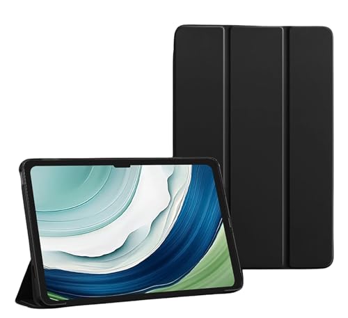 DETUEUA Hülle für Huawei Matepad Pro 13.2 2023, Ultradünne PU Leder Schutzhülle Folio Stand Stoßfeste Hülle Tablet Protection Case Cover mit Ständer - Schwarz von DETUEUA