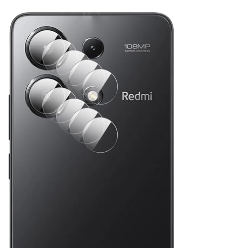 DETUEUA Kameraschutz für Xiaomi Redmi Note 13 4G, 4 stück 9H Härte Anti-Kratzer Xiaomi Redmi Note 13 4G Kamera Schutz Panzerglas HD Klar Schutzfolie von DETUEUA