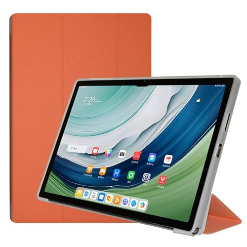 DETUEUA Leder Hülle für Teclast T45HD, Soft Tablet Leder Protective Case Hülle Weiche Stoßfeste Schutzhülle Cover - Orange Farbe von DETUEUA