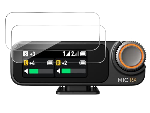 DETUEUA Panzer Schutz Glas für DJI MIC 2, 2 stück 9H Härte Schutzfolie Einfache Installation Displayschutz, Kratzfest, Anti-Fingerprint und Bläschen von DETUEUA