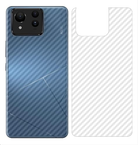 DETUEUA Rückseite Schutzfolie für Asus Zenfone 11 Ultra, 4 Stück Rückseite Folie Hinten Film TPU Schutzfolie Dünn Folie, Karbonfaser Textur, Kratzfest - Translucent von DETUEUA