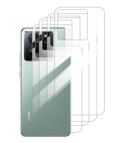 DETUEUA Rückseite Schutzfolie für Xiaomi 13T/Xiaomi 13T Pro, 4 Stück Rückseite Folie Hinten Film HD Transparent TPU Schutzfolie Dünn Folie, HD Klar & Kratzfest von DETUEUA