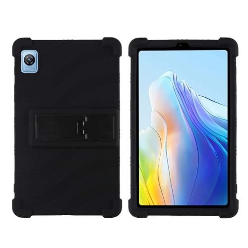 DETUEUA Silikon Hülle für Blackview Tab 60, Soft Tablet Case Hülle Weiche Stoßfeste Schutzhülle Cover mit Ständer - Schwarz von DETUEUA