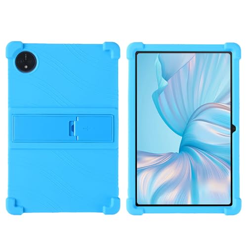 DETUEUA Silikon Hülle für Blackview Tab 80 10.1, Soft Tablet Case Hülle Weiche Stoßfeste Schutzhülle Cover mit Ständer - Himmelblau von DETUEUA