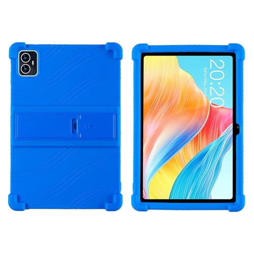 DETUEUA Silikon Hülle für Teclast M50/Teclast M50 Pro, Soft Tablet Case Hülle Weiche Stoßfeste Schutzhülle Cover mit Ständer - Blau von DETUEUA