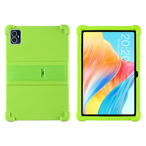 DETUEUA Silikon Hülle für Teclast M50/Teclast M50 Pro, Soft Tablet Case Hülle Weiche Stoßfeste Schutzhülle Cover mit Ständer - Hellgrün von DETUEUA