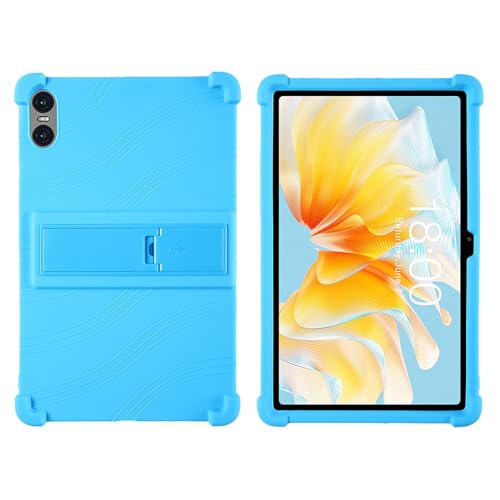 DETUEUA Silikon Hülle für Teclast T40 Air/Teclast T40 HD, Soft Tablet Case Hülle Weiche Stoßfeste Schutzhülle Cover mit Ständer - Himmelblau von DETUEUA