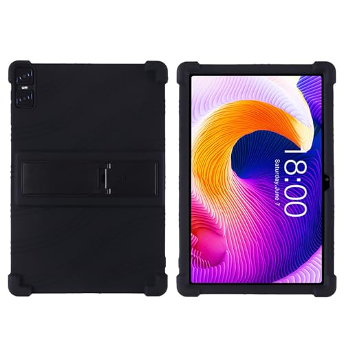 DETUEUA Silikon Hülle für Teclast T45HD 10.5, Soft Tablet Case Hülle Weiche Stoßfeste Schutzhülle Cover mit Ständer - Schwarz von DETUEUA