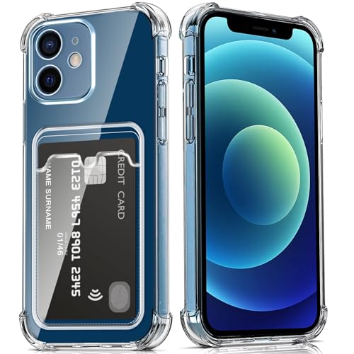 DEVASO Hülle für iPhone 12 mit Kartenfach, Transparent Silikon TPU Handyhülle Dünn Weiche Stoßfest Flexibel Handy Tasche Bumper Brieftasche Schutzhülle DEVASO Hülle für iPhone 12 mit Kartenfach, Transparent Silikon TPU Handyhülle Dünn Weiche Stoßfest Flexibel Handy Tasche Bumper Brieftasche Schutzhülle von DEVASO