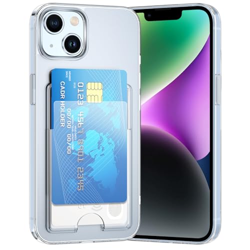 DEVASO Hülle für iPhone 14 Plus Handyhülle mit Kartenfach Dünn Transparent Crystal TPU Silikon Schutzhülle Stoßfest Handy Tasche Bumper Brieftasche Case Cover für 2 Karten DEVASO Hülle für iPhone 14 Plus Handyhülle mit Kartenfach Dünn Transparent Crystal TPU Silikon Schutzhülle Stoßfest Handy Tasche Bumper Brieftasche Case Cover für 2 Karten von DEVASO