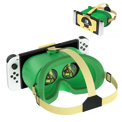 DEVASO VR Brille für Nintendo Switch/Switch OLED mit einstellbaren HD-Linsen, 3D VR (Virtual Reality) Headset Spiele Zubehör Set, Switch VR Labo Goggles Brille, Coole Sachen für Teenager Jungs von DEVASO