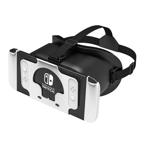 DEVASO VR Brille für Nintendo Switch/Switch OLED mit einstellbaren HD-Linsen, 3D VR (Virtual Reality) Headset Spiele Zubehör Set, Switch VR Labo Goggles Brille, Coole Sachen für Teenager Jungs von DEVASO