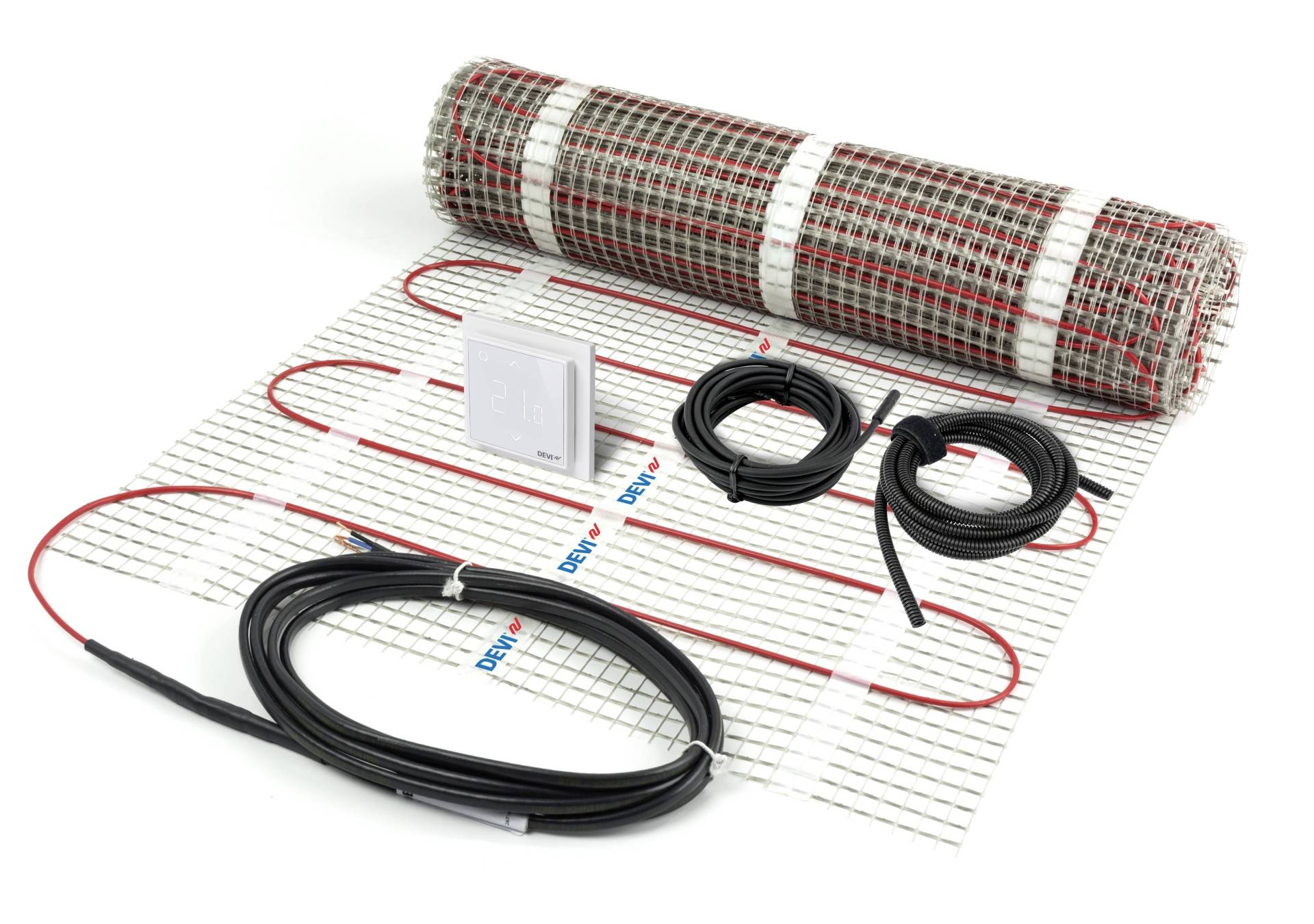 DEVI Dünnbettset 450 W, 3,0qm 140F1654 mit WLAN Thermostat DEVI Dünnbettset 450 W, 3,0qm 140F1654 mit WLAN Thermostat von DEVI DEUTSCHLAND GMBH