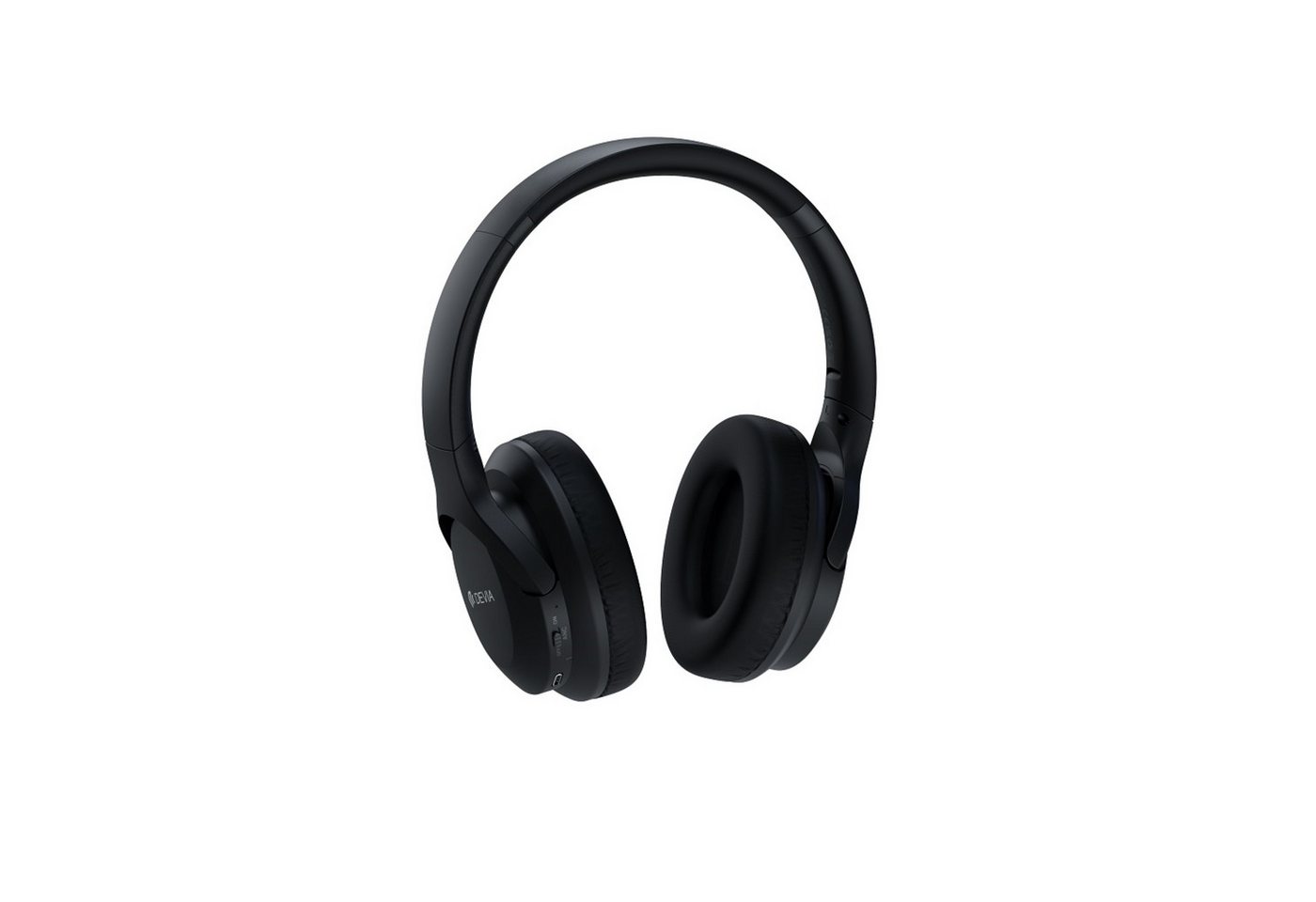 DEVIA Kabellose On-Ear Kopfhörer in Schwarz 400 mAh mit Mikrofon Bluetooth-Kopfhörer von DEVIA
