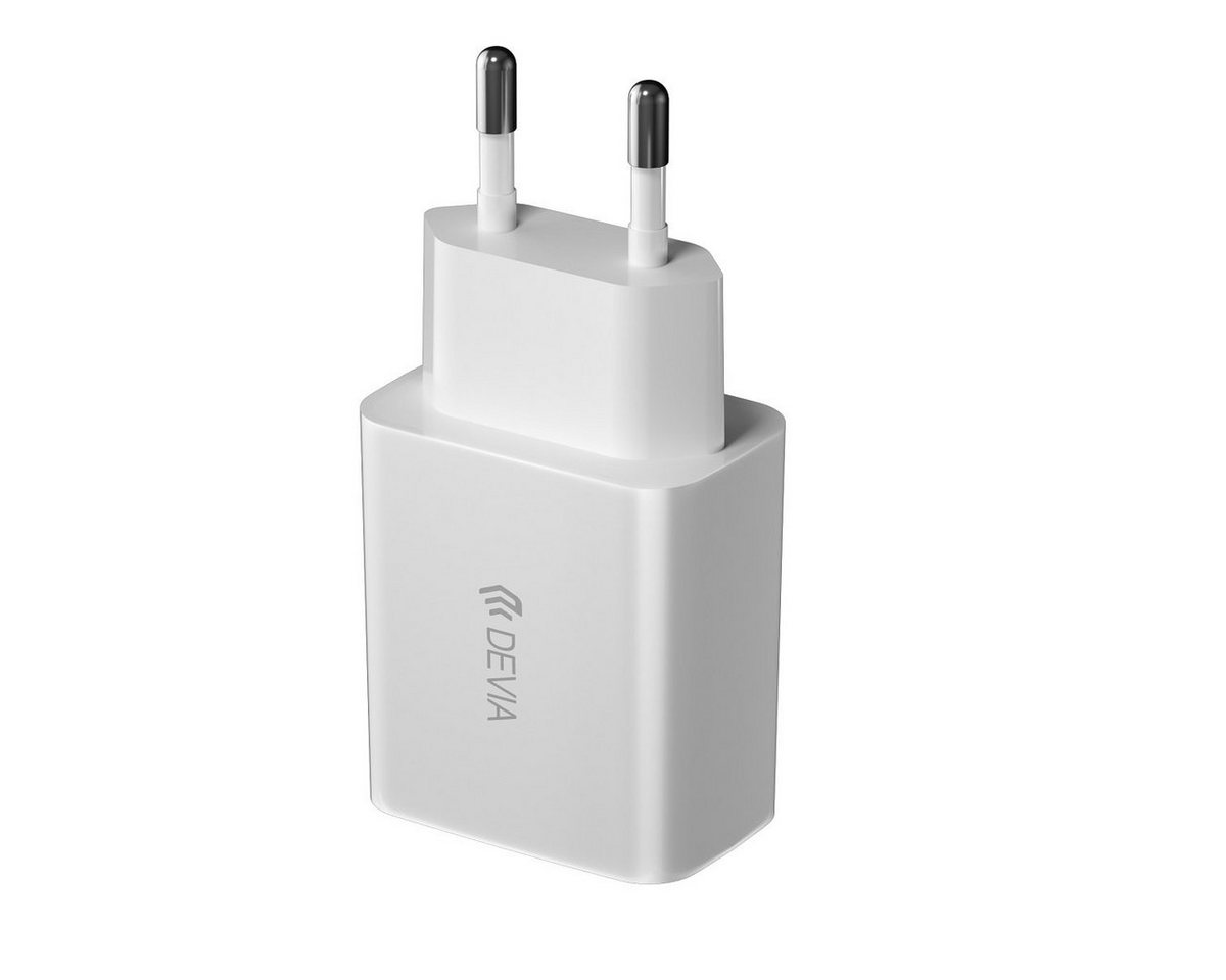 DEVIA Wandladegerät Weiß 2,4A 2x USB - Buchsen Ladegerät 5V Smartphone-Ladegerät (1-tlg) von DEVIA