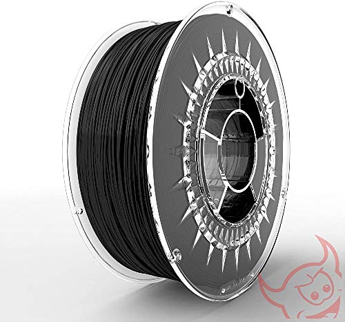 Devil Design Filament PLA schwarz/1,75 mm 1 kg Polyactic Säure (PLA) Schwarz - 3D-Druckmaterialien (Polymilchsäure (PLA), Schwarz, Universal, Black, 1 kg, 1,75 mm) von DEVIL DESIGN