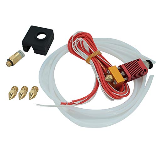 DEVMO Ender 3 Hotend Assembled Ender 3 Pro Extruder-Kit 24V 40W kompatibel mit Creality Ender 3 / Ender 3 Pro mit Silikonabdeckung und 0,4 mm Düsen von DEVMO