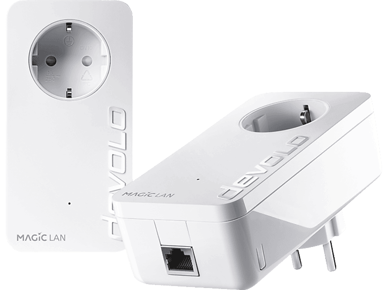 DEVOLO 8295 Magic 1 LAN Starter Kit Powerline Adapter 1200 Mbit/s kabelgebunden von DEVOLO