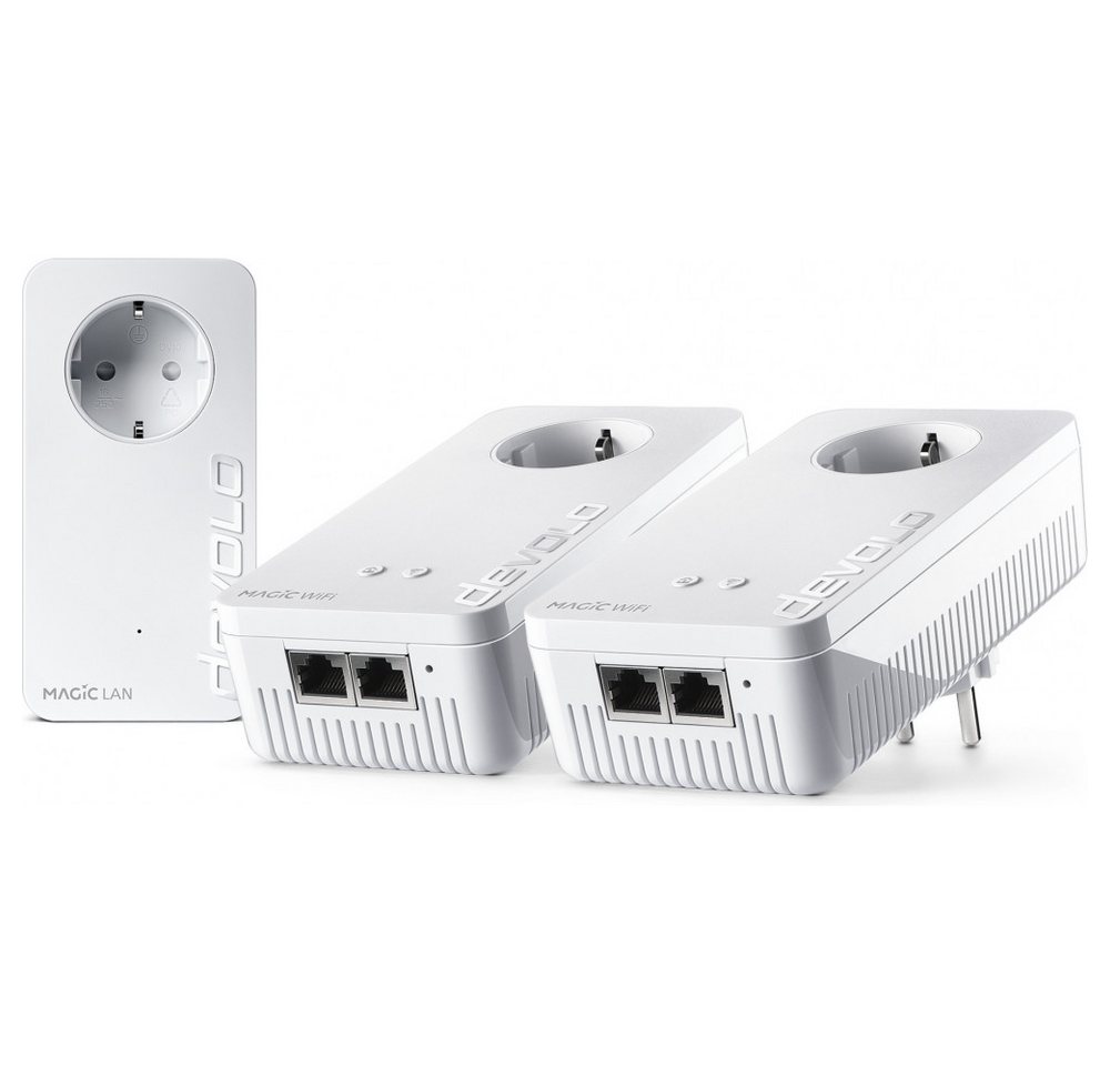 DEVOLO devolo Magic 2 WiFi 6 Multiroom Kit - Powerline Adapter WLAN-Router, WiFi 6 für starke WLAN-Leistung DEVOLO devolo Magic 2 WiFi 6 Multiroom Kit - Powerline Adapter WLAN-Router, WiFi 6 für starke WLAN-Leistung von DEVOLO