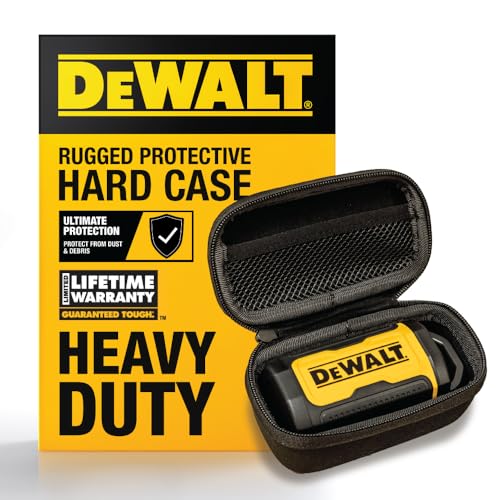 DEWALT Schutzhülle für TWS Pro-X2 ANC Ohrhörer, kompakt und leicht, mit EVA-Kopfhörer-Hartschalen-Hülle, Headset-Reise-Tragen, stoßfest, wasserabweisend, weiches Innenfutter und Zubehörtasche von DEWALT