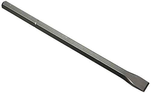 DEWALT Sechskant-Meißel (19 mm-Sechskant Flachmeißel, 25 mm Breite, Gesamtlänge 400 mm für den Einsatz in Abbruchhämmern mit Sechskant-Aufnahme) DT6942-QZ von DEWALT