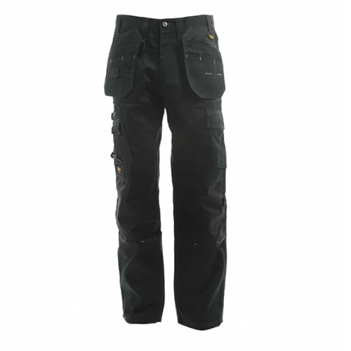 DeWalt Herren Arbeitshosen, Pro Tradesman Work Trouser, 38W x 29L, schwarz von DEWALT